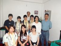 Japanese professor and students in CMDC